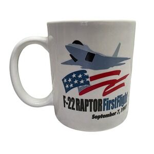 F-22 Raptor First Flight September 7 1997 Linyi Silver Phoenix Lockheed‎ Mug